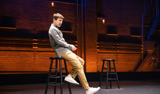 Alex Edelman in JUST FOR US on Broadway 6. Photo by Matthew Murphy